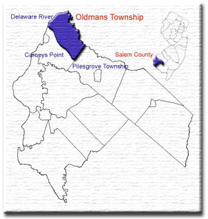 Map of Salem County and Oldmans Township